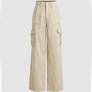 Womens Beige Cargo Pants Size M/6